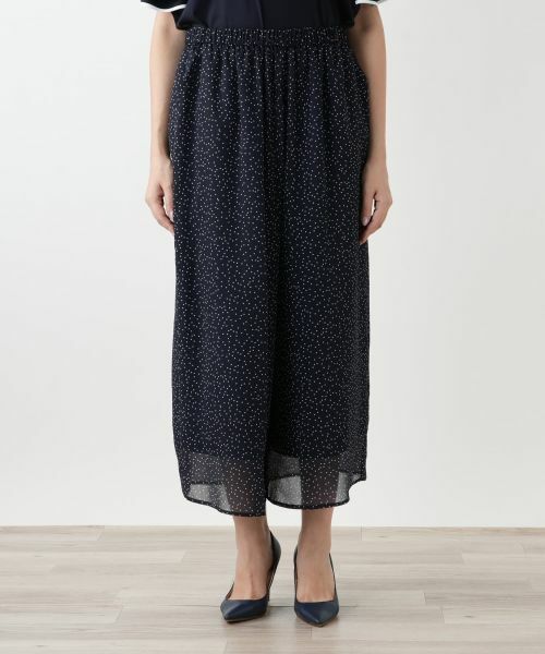 Leilian PLUS HOUSE / レリアンプラスハウス その他パンツ | ドットフレアパンツ【BOURGE】 | 詳細7