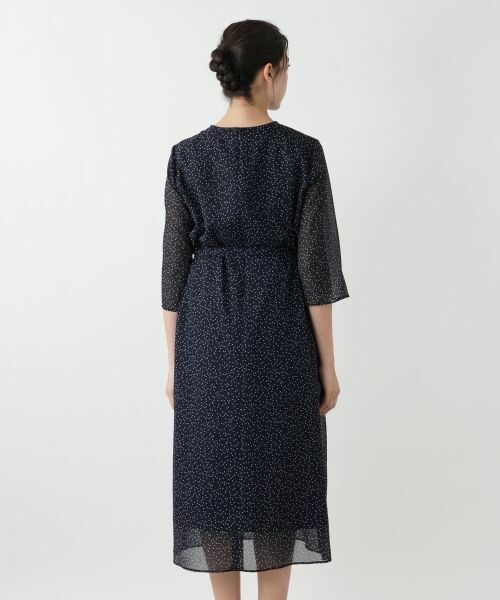 Leilian PLUS HOUSE / レリアンプラスハウス ドレス | ドットフレアワンピース【BOURGE】 | 詳細10