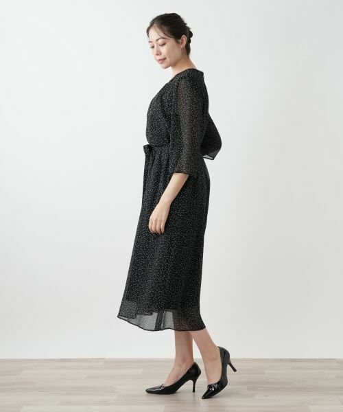 Leilian PLUS HOUSE / レリアンプラスハウス ドレス | ドットフレアワンピース【BOURGE】 | 詳細2