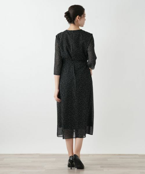 Leilian PLUS HOUSE / レリアンプラスハウス ドレス | ドットフレアワンピース【BOURGE】 | 詳細3