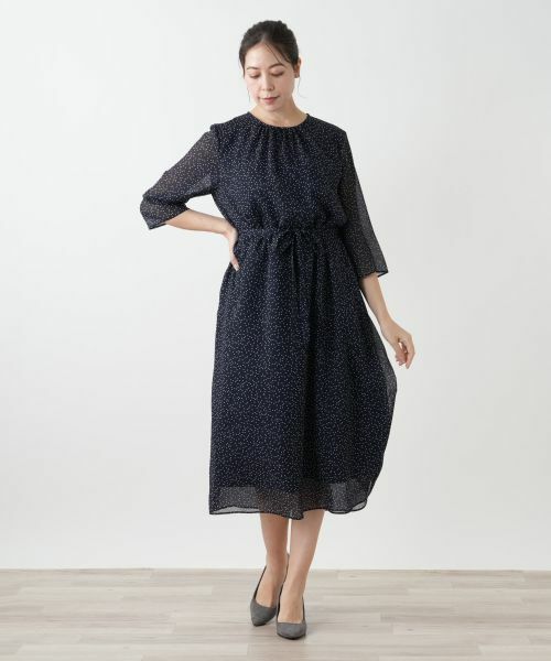 Leilian PLUS HOUSE / レリアンプラスハウス ドレス | ドットフレアワンピース【BOURGE】 | 詳細4
