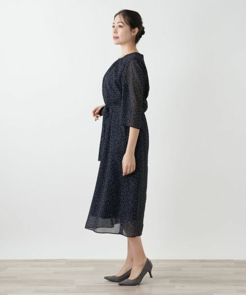 Leilian PLUS HOUSE / レリアンプラスハウス ドレス | ドットフレアワンピース【BOURGE】 | 詳細5