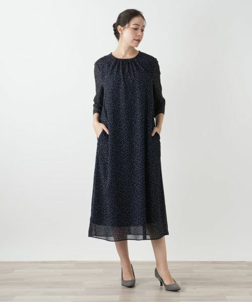 Leilian PLUS HOUSE / レリアンプラスハウス ドレス | ドットフレアワンピース【BOURGE】 | 詳細7