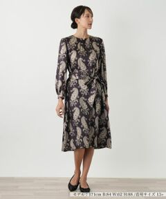 Leilian PLUS HOUSE / レリアンプラスハウス ドレス | ペイズリー柄ワンピース【ROCHAS Premiere】