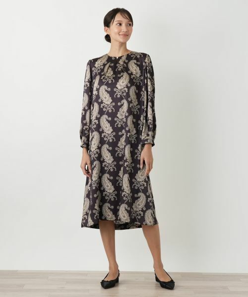 Leilian PLUS HOUSE / レリアンプラスハウス ドレス | ペイズリー柄ワンピース【ROCHAS Premiere】 | 詳細4