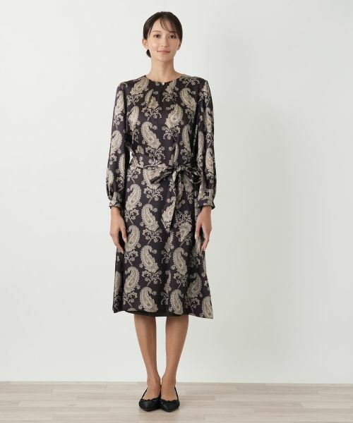 Leilian PLUS HOUSE / レリアンプラスハウス ドレス | ペイズリー柄ワンピース【ROCHAS Premiere】 | 詳細5