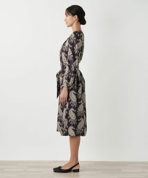 Leilian PLUS HOUSE / レリアンプラスハウス ドレス | ペイズリー柄ワンピース【ROCHAS Premiere】 | 詳細6