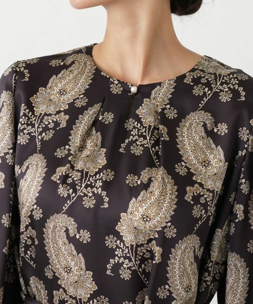 Leilian PLUS HOUSE / レリアンプラスハウス ドレス | ペイズリー柄ワンピース【ROCHAS Premiere】 | 詳細8