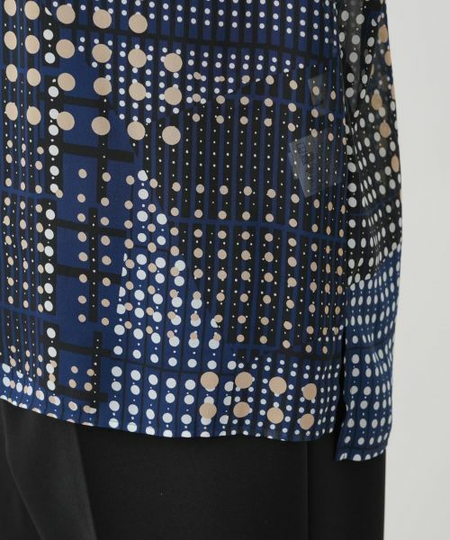 Leilian PLUS HOUSE / レリアンプラスハウス シャツ・ブラウス | ボウタイドットブラウス【ROCHAS Premiere】 | 詳細10