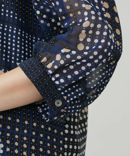 Leilian PLUS HOUSE / レリアンプラスハウス シャツ・ブラウス | ボウタイドットブラウス【ROCHAS Premiere】 | 詳細12