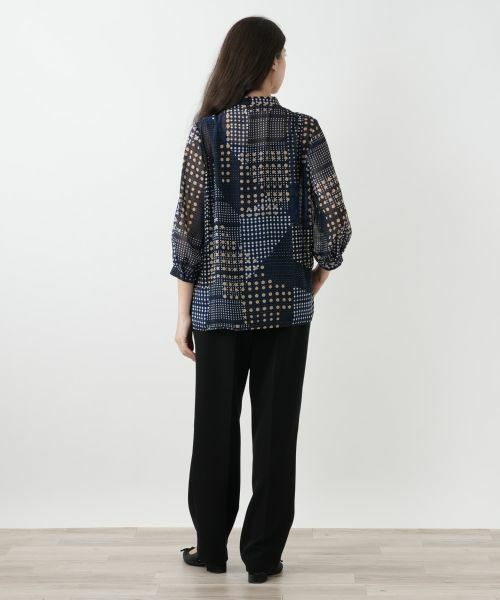 Leilian PLUS HOUSE / レリアンプラスハウス シャツ・ブラウス | ボウタイドットブラウス【ROCHAS Premiere】 | 詳細3