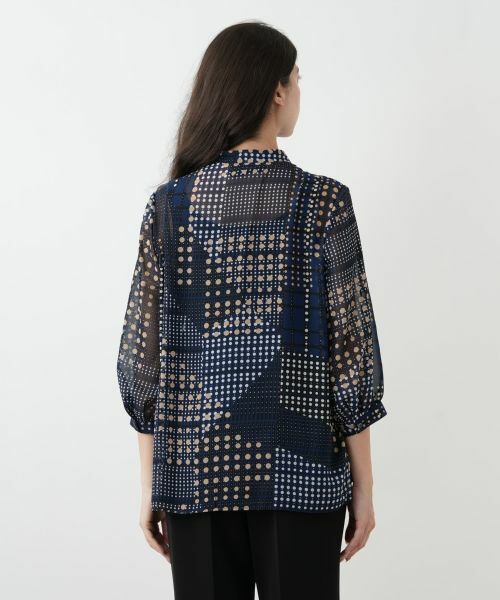 Leilian PLUS HOUSE / レリアンプラスハウス シャツ・ブラウス | ボウタイドットブラウス【ROCHAS Premiere】 | 詳細6