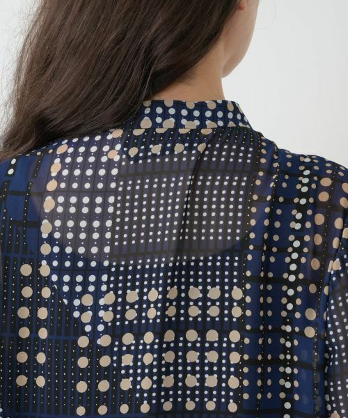 Leilian PLUS HOUSE / レリアンプラスハウス シャツ・ブラウス | ボウタイドットブラウス【ROCHAS Premiere】 | 詳細8