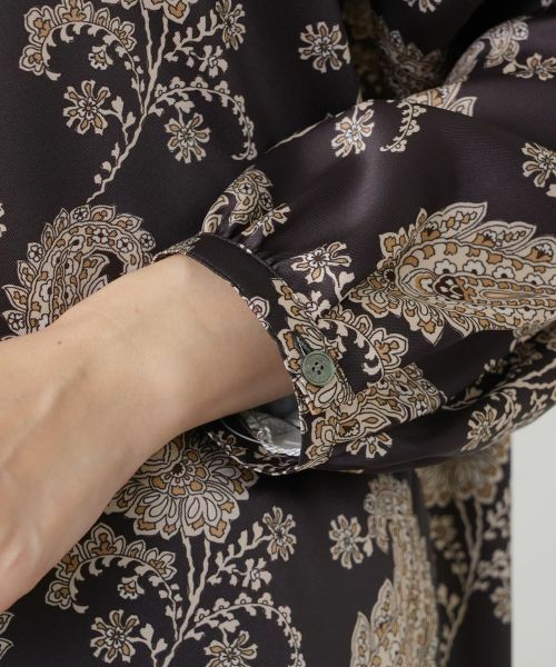 Leilian PLUS HOUSE / レリアンプラスハウス シャツ・ブラウス | ペイズリー柄バンドカラーブラウス【ROCHAS Premiere】 | 詳細12