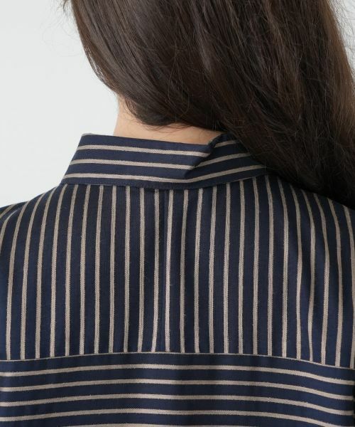 Leilian PLUS HOUSE / レリアンプラスハウス シャツ・ブラウス | ストライプブラウス【ROCHAS Premiere】 | 詳細8