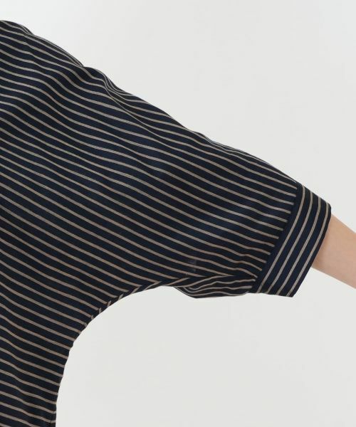 Leilian PLUS HOUSE / レリアンプラスハウス シャツ・ブラウス | ストライプバンドカラーブラウス【ROCHAS Premiere】 | 詳細9