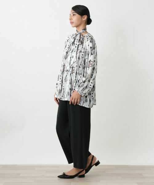 Leilian PLUS HOUSE / レリアンプラスハウス シャツ・ブラウス | プリントボウタイブラウス【ROCHAS Premiere】 | 詳細2