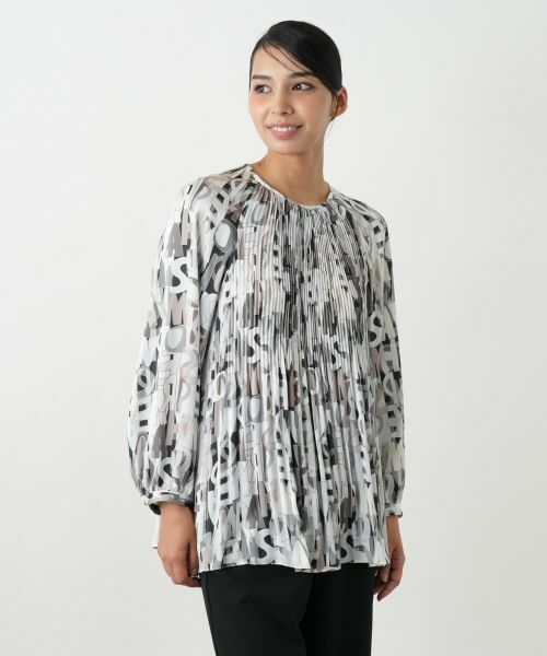 Leilian PLUS HOUSE / レリアンプラスハウス シャツ・ブラウス | プリントボウタイブラウス【ROCHAS Premiere】 | 詳細4