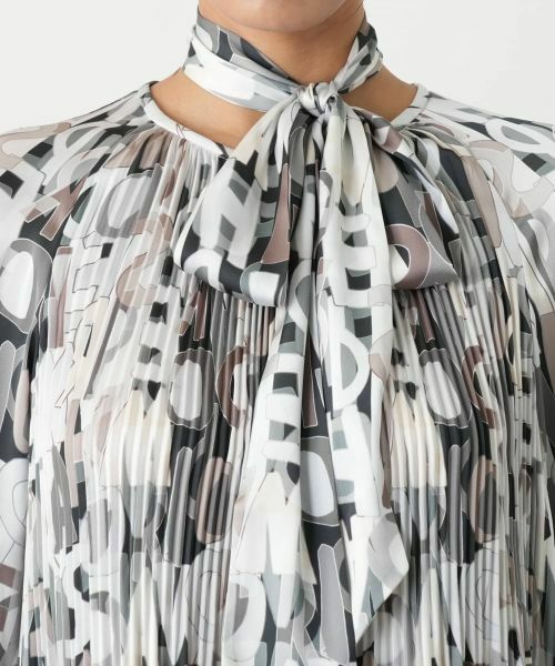 Leilian PLUS HOUSE / レリアンプラスハウス シャツ・ブラウス | プリントボウタイブラウス【ROCHAS Premiere】 | 詳細8