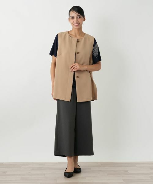 Leilian PLUS HOUSE / レリアンプラスハウス テーラードジャケット | 比翼ベスト【ROCHAS Premiere】 | 詳細1