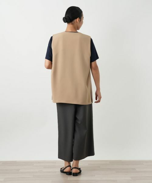 Leilian PLUS HOUSE / レリアンプラスハウス テーラードジャケット | 比翼ベスト【ROCHAS Premiere】 | 詳細3