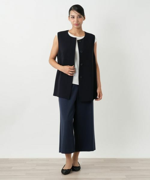 Leilian PLUS HOUSE / レリアンプラスハウス テーラードジャケット | 比翼ベスト【ROCHAS Premiere】 | 詳細4