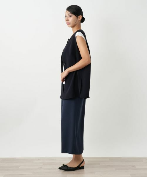 Leilian PLUS HOUSE / レリアンプラスハウス テーラードジャケット | 比翼ベスト【ROCHAS Premiere】 | 詳細5