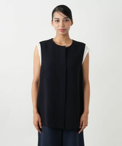 Leilian PLUS HOUSE / レリアンプラスハウス テーラードジャケット | 比翼ベスト【ROCHAS Premiere】 | 詳細7