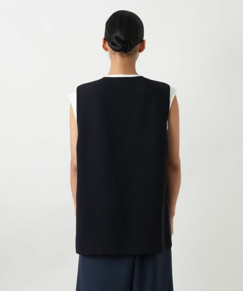 Leilian PLUS HOUSE / レリアンプラスハウス テーラードジャケット | 比翼ベスト【ROCHAS Premiere】 | 詳細9