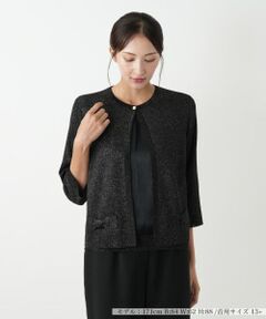 Leilian PLUS HOUSE / レリアンプラスハウス カーディガン・ボレロ | ラメニットカーディガン【BOURGE】
