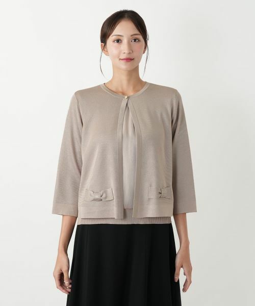 Leilian PLUS HOUSE / レリアンプラスハウス カーディガン・ボレロ | ラメニットカーディガン【BOURGE】 | 詳細10