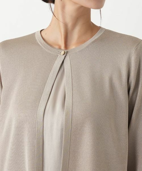 Leilian PLUS HOUSE / レリアンプラスハウス カーディガン・ボレロ | ラメニットカーディガン【BOURGE】 | 詳細13