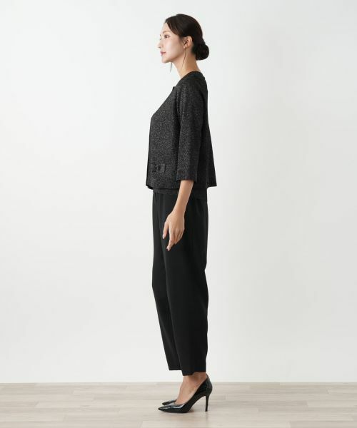 Leilian PLUS HOUSE / レリアンプラスハウス カーディガン・ボレロ | ラメニットカーディガン【BOURGE】 | 詳細2