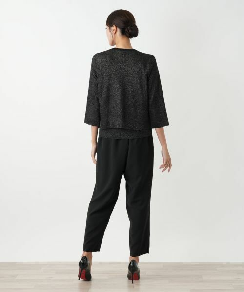 Leilian PLUS HOUSE / レリアンプラスハウス カーディガン・ボレロ | ラメニットカーディガン【BOURGE】 | 詳細3