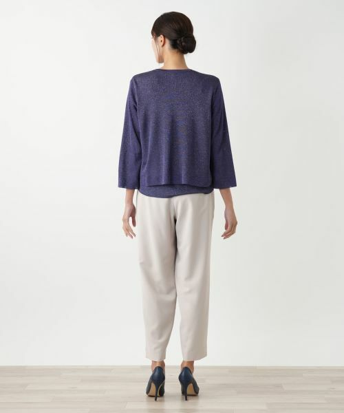 Leilian PLUS HOUSE / レリアンプラスハウス カーディガン・ボレロ | ラメニットカーディガン【BOURGE】 | 詳細6