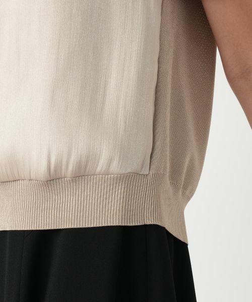 Leilian PLUS HOUSE / レリアンプラスハウス ニット・セーター | 異素材切替ラメニット【BOURGE】 | 詳細16