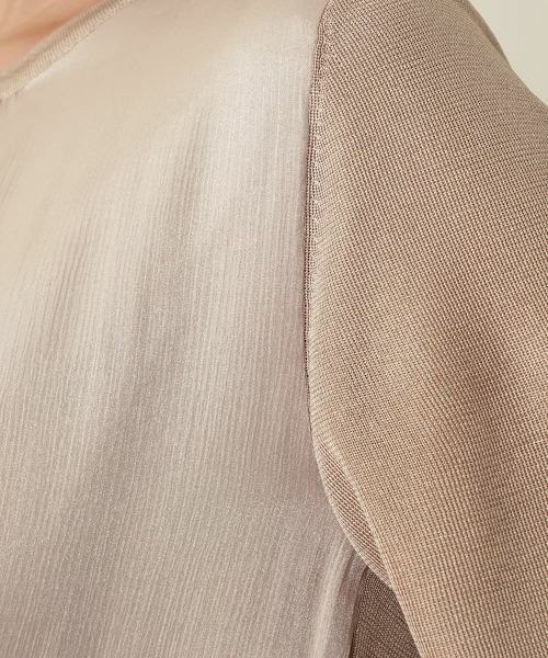 Leilian PLUS HOUSE / レリアンプラスハウス ニット・セーター | 異素材切替ラメニット【BOURGE】 | 詳細17