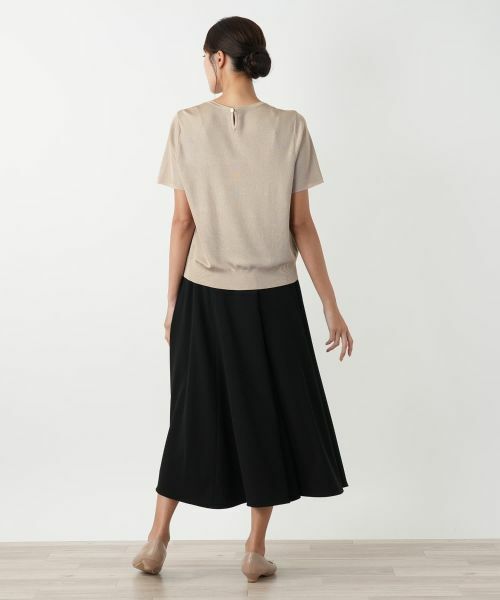 Leilian PLUS HOUSE / レリアンプラスハウス ニット・セーター | 異素材切替ラメニット【BOURGE】 | 詳細9