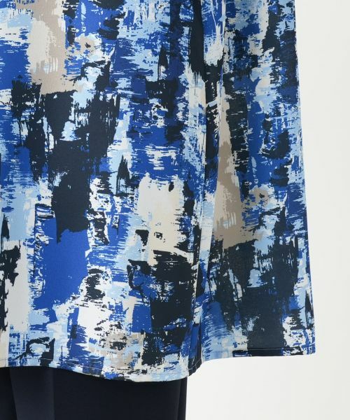 Leilian PLUS HOUSE / レリアンプラスハウス シャツ・ブラウス | ペイント柄チュニックブラウス【プラス企画】 | 詳細10