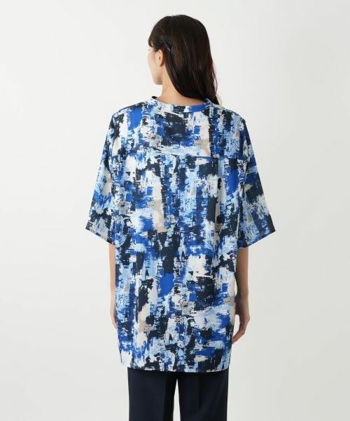 Leilian PLUS HOUSE / レリアンプラスハウス シャツ・ブラウス | ペイント柄チュニックブラウス【プラス企画】 | 詳細6