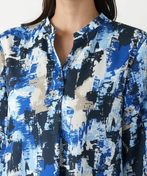 Leilian PLUS HOUSE / レリアンプラスハウス シャツ・ブラウス | ペイント柄チュニックブラウス【プラス企画】 | 詳細7