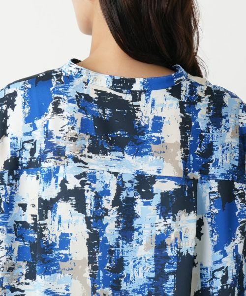 Leilian PLUS HOUSE / レリアンプラスハウス シャツ・ブラウス | ペイント柄チュニックブラウス【プラス企画】 | 詳細8