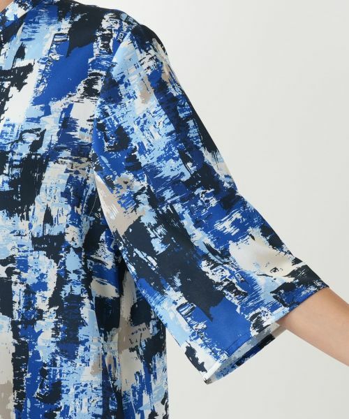 Leilian PLUS HOUSE / レリアンプラスハウス シャツ・ブラウス | ペイント柄チュニックブラウス【プラス企画】 | 詳細9