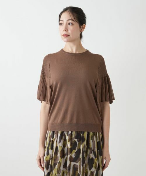 Leilian PLUS HOUSE / レリアンプラスハウス ニット・セーター | プリーツスリーブニット【BOURGE】 | 詳細10