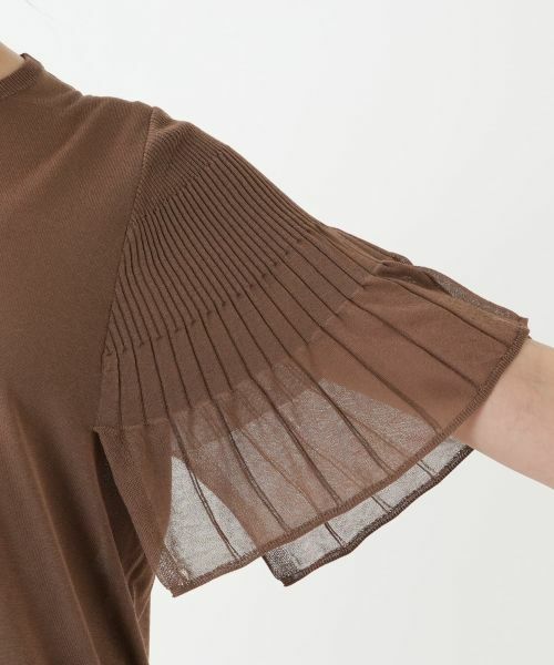 Leilian PLUS HOUSE / レリアンプラスハウス ニット・セーター | プリーツスリーブニット【BOURGE】 | 詳細15