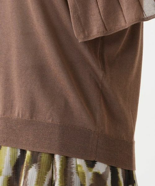 Leilian PLUS HOUSE / レリアンプラスハウス ニット・セーター | プリーツスリーブニット【BOURGE】 | 詳細16