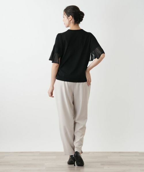 Leilian PLUS HOUSE / レリアンプラスハウス ニット・セーター | プリーツスリーブニット【BOURGE】 | 詳細3