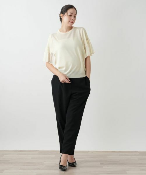 Leilian PLUS HOUSE / レリアンプラスハウス ニット・セーター | プリーツスリーブニット【BOURGE】 | 詳細4