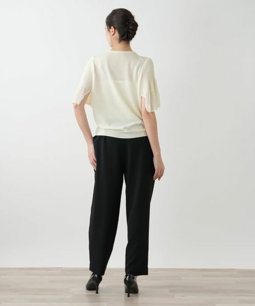 Leilian PLUS HOUSE / レリアンプラスハウス ニット・セーター | プリーツスリーブニット【BOURGE】 | 詳細6