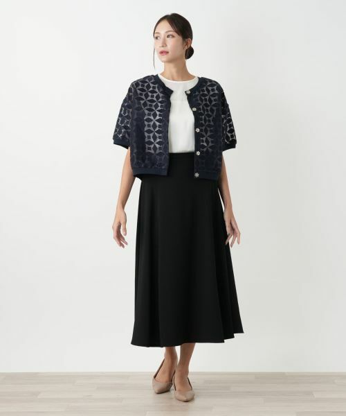 Leilian PLUS HOUSE / レリアンプラスハウス テーラードジャケット | ノーカラージャケット【BOURGE】 | 詳細1